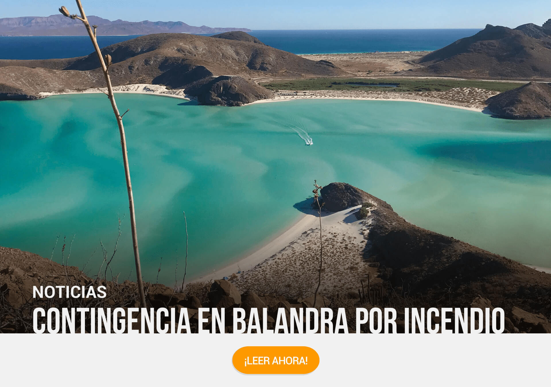 Balandra sufre incendio que termina en contingencia