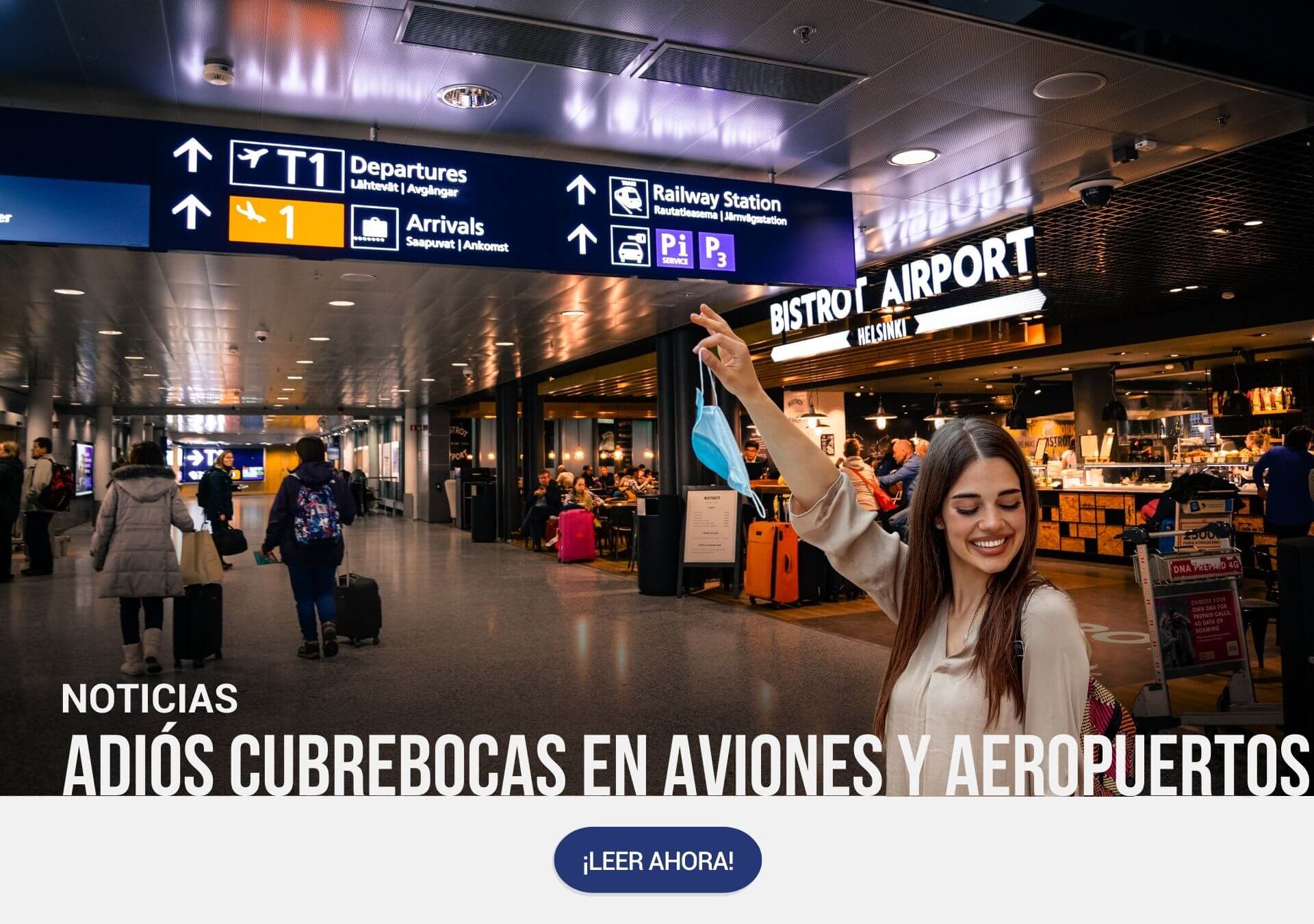 Eliminan uso obligatorio de cubrebocas en aviones y aeropuertos de México￼