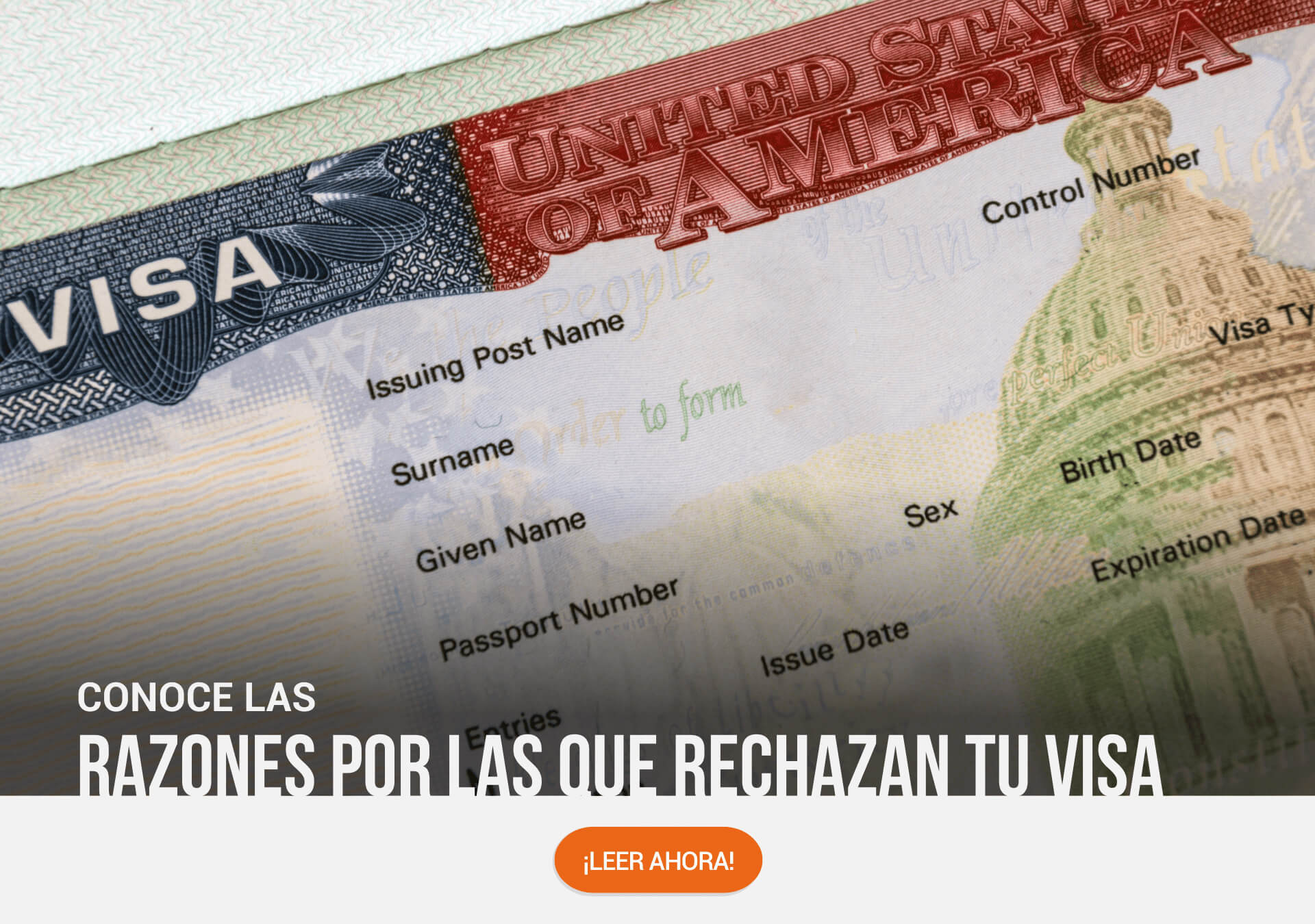 Razones por las que rechazan tu VISA
