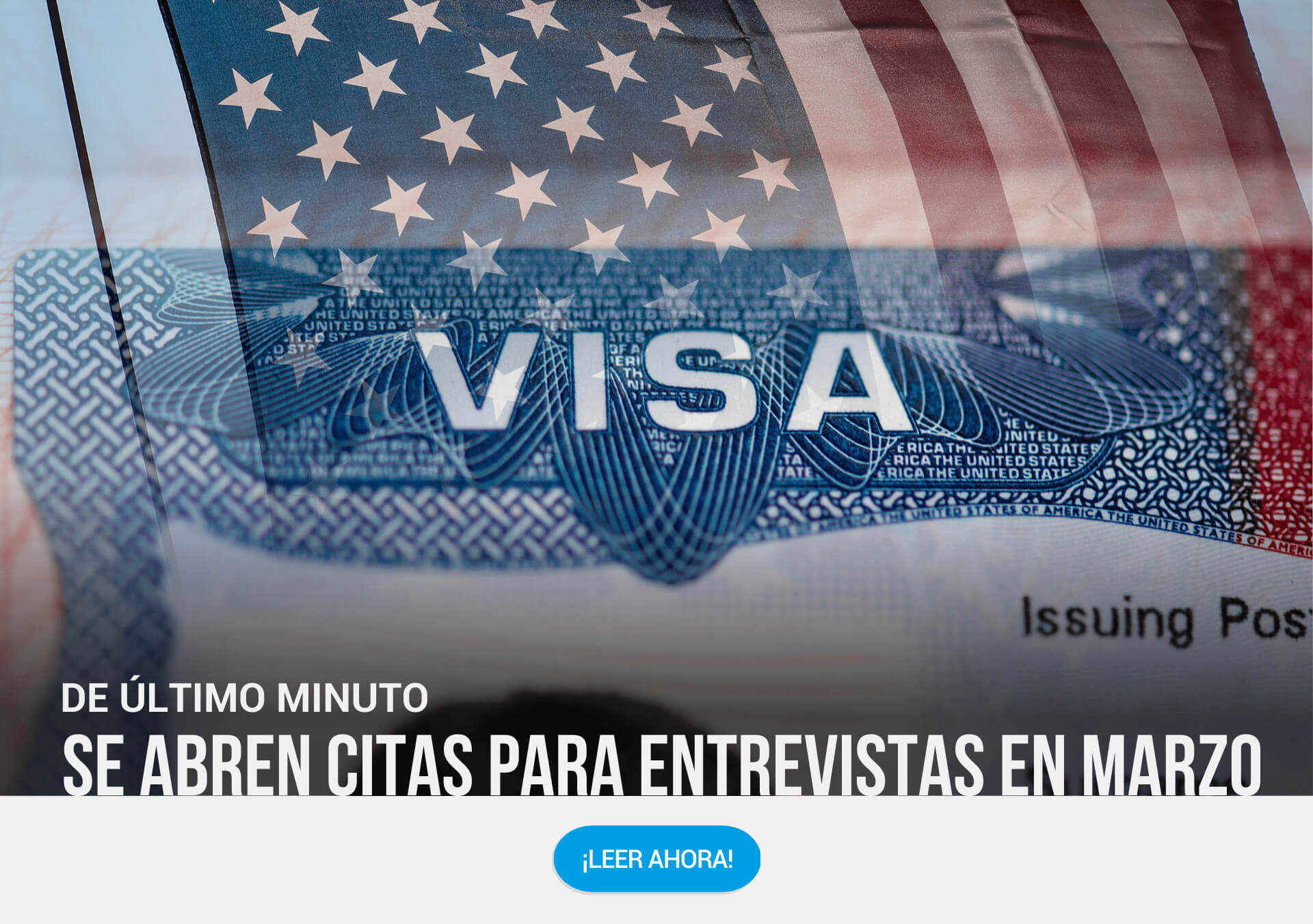 Obtén tu cita de último minuto para entrevista de visa americana