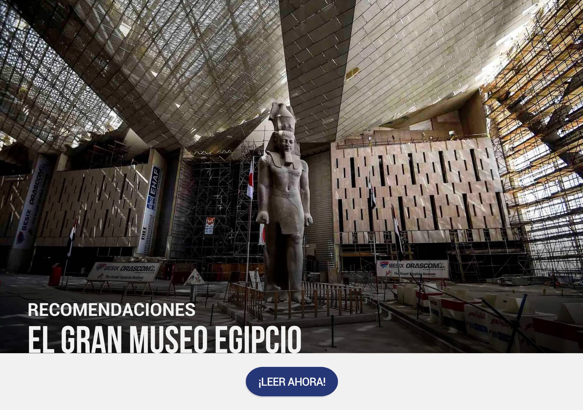 El Gran Museo Egipcio recibe espectadores